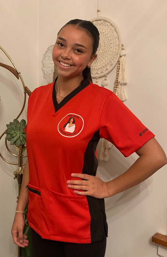 No More Stolen Sisters Scrub Top #MMIWG2S
